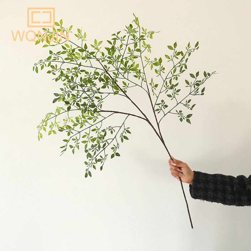 Dracaena Marginata - 造花グリーンプラントナンディナシリコン葉、結婚式の装飾スタジオ造園ホテルフラワーアートソフト装飾