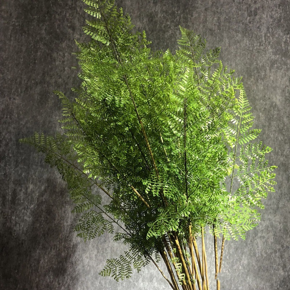 Dracaena Marginata - リアルな人工シダの枝、本物のような手触り、手作りの人工緑葉、エレガントなフェイクシダ