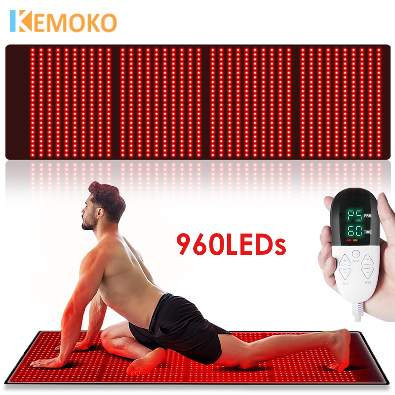 Aglaonema Red - 赤色＆赤外線LEDライトセラピーパッド 850nm 660nm 背中痛緩和 腰温熱パッド 全身ラップ