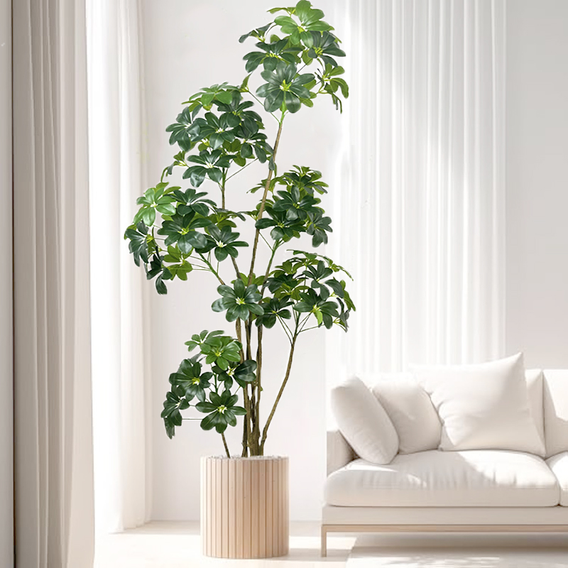 74インチ熱帯木大型人工フィカス植物プラスチックフェイクツリ - Dracaena Marginata のレビューと価格