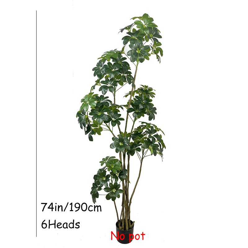 74インチ熱帯木大型人工フィカス植物プラスチックフェイクツリ - Dracaena Marginata のレビューと価格