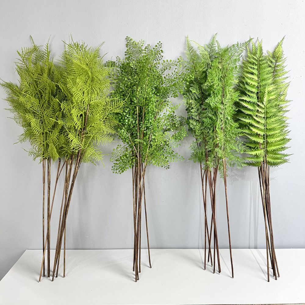 リアルな人工シダの枝、本物のような手触り、手作りの人工緑葉、 - Dracaena Marginata のレビューと価格