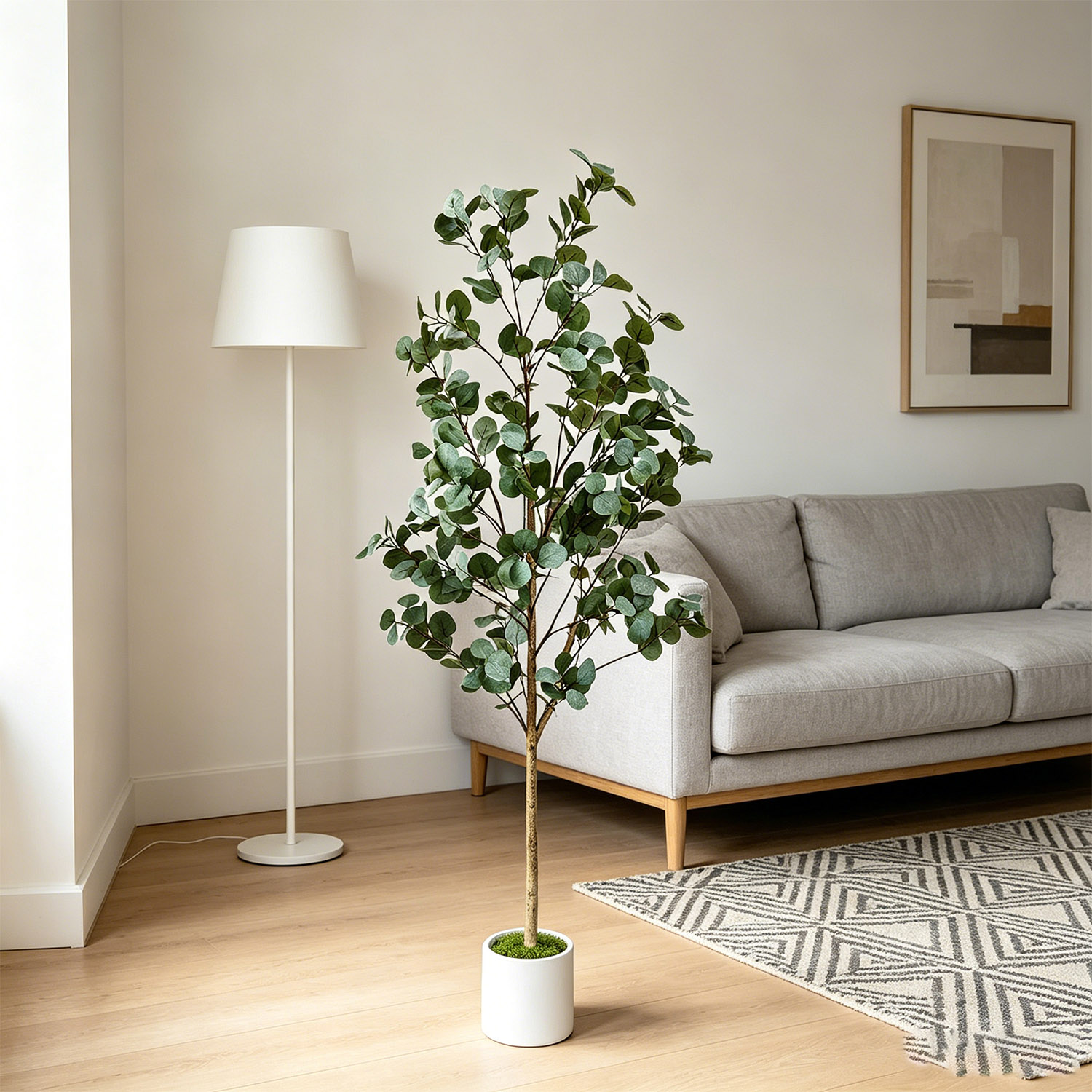 120-155cm/5.1フィートの人工ユーカリの木、リアル - Dracaena Marginata のレビューと価格